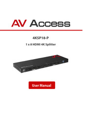 AV Access 4KSP18-P User Manual