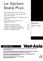 Vent-Axia Lo-Carbon Scala Plus Series Installation And Wiring Instructions