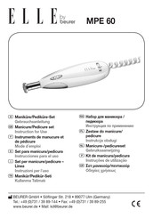 Beurer ELLE MPE 60 Instructions For Use Manual