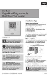 Viega Thermostat Heat/Cool Programmable, 15117 