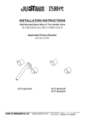 Justime 6777-9H-81CP Installation Instructions Manual