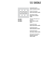 SSS Siedle STA 850-4 Product Information