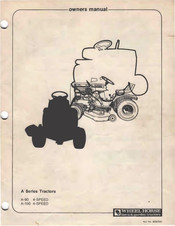 Wheel Horse A Series Owner's Manual