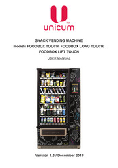 UNICUM Foodbox Touch Long User Manual