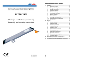 GU ELTRAL VA35 Assembly And Operating Instructions Manual
