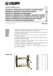 CALEFFI 6646O1 Manual