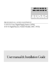 AUDAC ARU 08 User Manual & Installation Manual