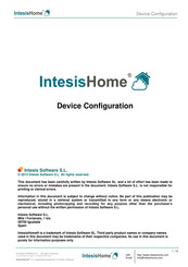 Intesis Software IntesisHome Configuration Manual