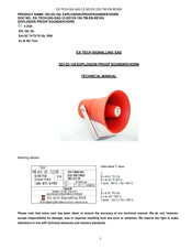 Ex-Tech SD150 Technical Manual