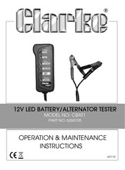 Clarke CBAT1 Operation & Maintenance Instructions Manual