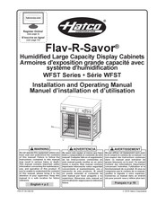 Hatco FLAV-R-SAVOR WFST-2X Installation And Operating Manual