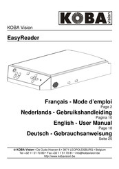 Koba Vision EasyReader 2012 User Manual