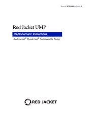 Red Jacket Quick-Set UMP150U3-3 Replacement Instructions Manual