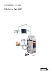 KaVo DSEclinical 5198 Instructions For Use Manual