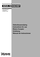 Nova NOVACHEF MI-125 Instructions For Use Manual