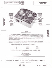 Continental Refrigerator 220 Manual