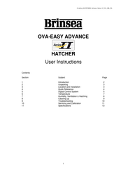 Brinsea Ova-Easy Advance Series II User Instructions