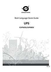 Conceptronic CUPS650 Multi Language Quick Manual