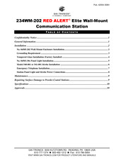 Hubbell GAI-TRONICS RED ALERT 234WM-202 Manual