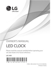 LG LEC-005 Owner's Manual
