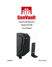 GunVault SVB 500 User Manual