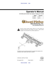 GREAT PLAINS 2N-3020 Operator's Manual