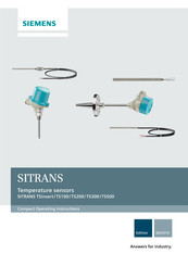 Siemens SITRANS TSinsert Series Compact Operating Instructions