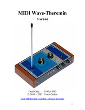 Horst MIDI Wave-Theremin MWT-01 Manual