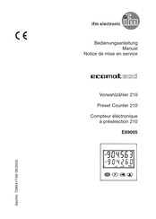 IFM Electronic ecomat 200 Series Manual