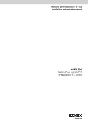Vimar ELVOX 46916.004 Installation And Operation Manual