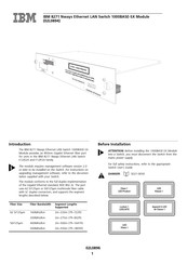 IBM 8271 Nways Ethernet LAN Switch Manual