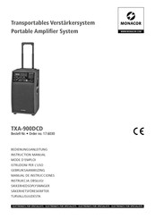Monacor TXA-900DCD Instruction Manual