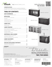 True TDR48-RISZI-L-B-SG Installation Manual