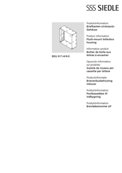 SSS Siedle BGU 611-4/4-0 Product Information