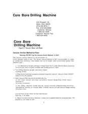Diamond Products Core Bore Manual