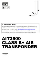 DIGITAL YACHT AIT2500 Installation And Instruction Manual