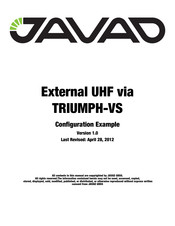 Javad TRIUMPH-VS Configuration Example