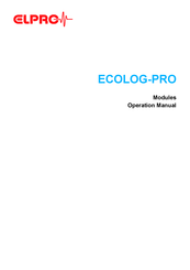 Elpro ECOLOG-PRO 4DI Operation Manual