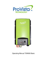 ProVista Technology TSW600 Basic Operating Manual