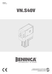 Beninca VN.S40V Manual