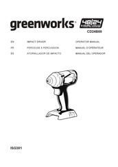 GreenWorks CD24B00 Operator's Manual