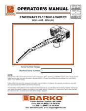 Barko 595B SE Operator's Manual