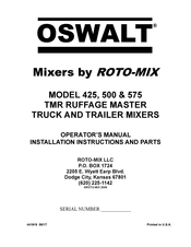 Roto-Mix 500 Operator's Manual