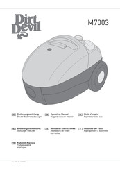 Dirt Devil M7003 Operating Manual