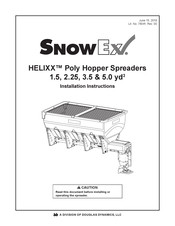 Douglas Dynamics SnowEx HELIXX 2.25 yd3 Installation Instructions Manual