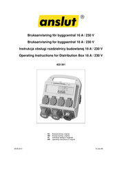 Anslut 402-391 Operating Instructions Manual