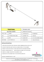 Wicksteed TRADITIONAL 30M CABLE RUNWAY Manual