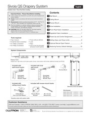 Lutron Electronics Sivoia QS Installation Manual