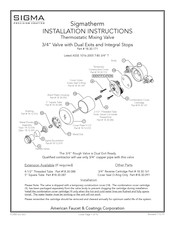 Sigma 18.30.171 Installation Instructions Manual