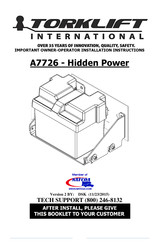 torklift A7726 Hidden Power Important Owner-Operator Installation Instructions